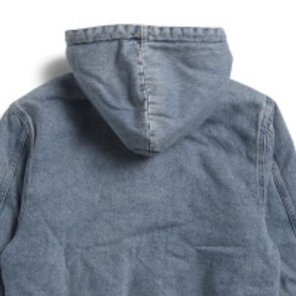 LEVI’S XS Potrero Quilted Interior Classic Relaxed Fit Full Zip Denim Hoodie - Picture 4 of 4